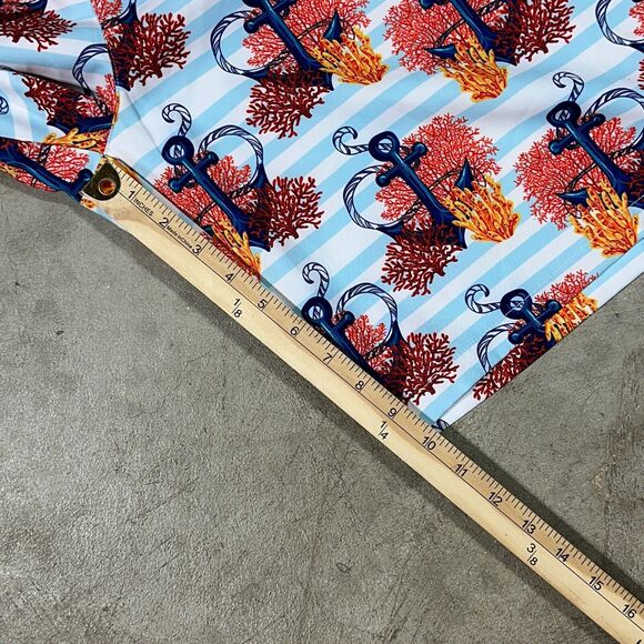 Hreski Shorts Mens 44 Multicolor Anchors Coral EUC - Picture 9 of 10